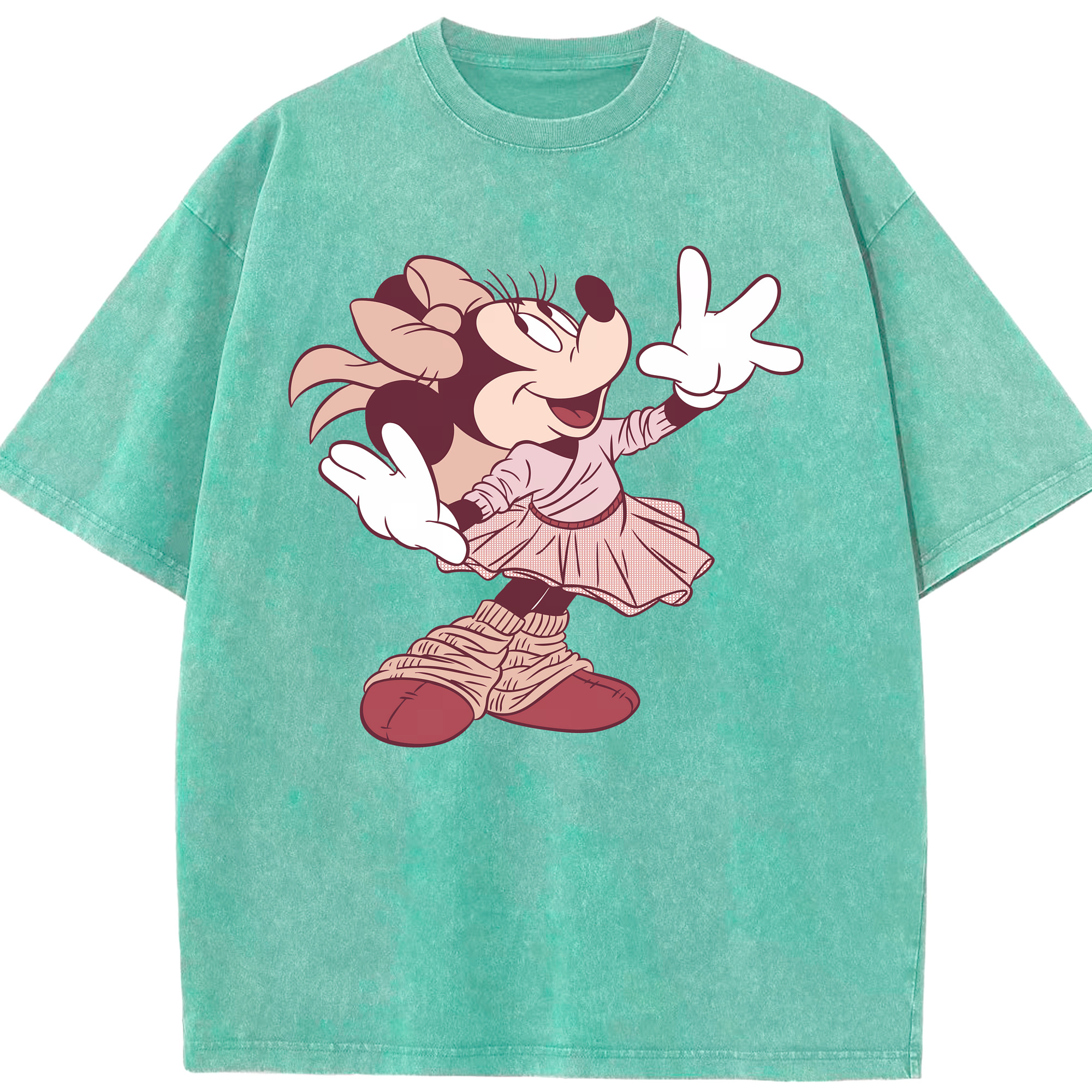 （画像用） ミッキーマウス Mickey Mouse 綿100% ヴィンテージ風 半袖Tシャツ（フロントプリント）